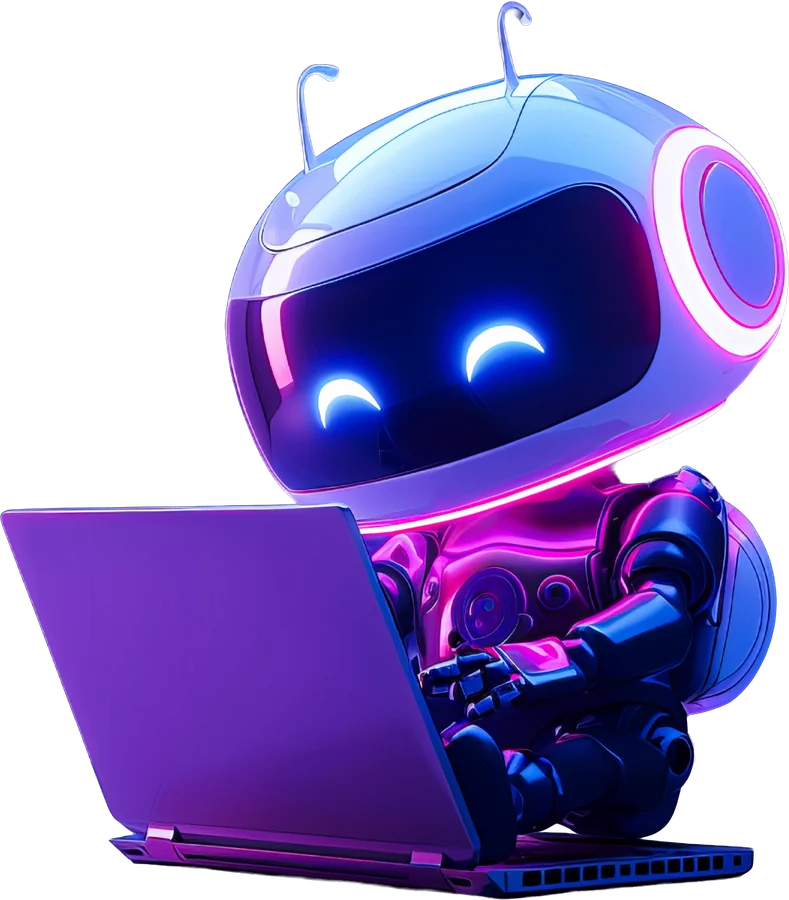 Agent AI Comarch przy laptopie – automatyzacja procesów biznesowych z Agentami AI w Comarch ERP